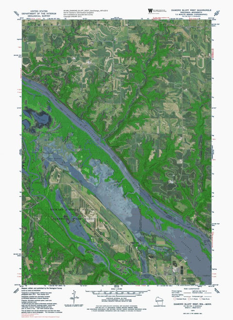 WI-MN-DIAMOND BLUFF WEST: GeoChange 1974-2013 Preview 1