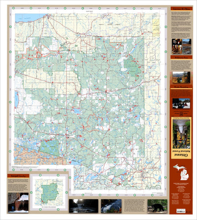 Ottawa NF Forest Visitor Map - East Preview 1
