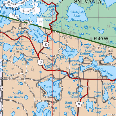 Ottawa NF Forest Visitor Map - East Preview 3