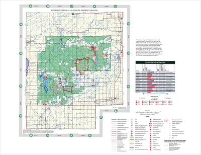 Chequamegon-Nicolet NF Forest Visitor Map - Medford/Park Falls RD South Preview 1