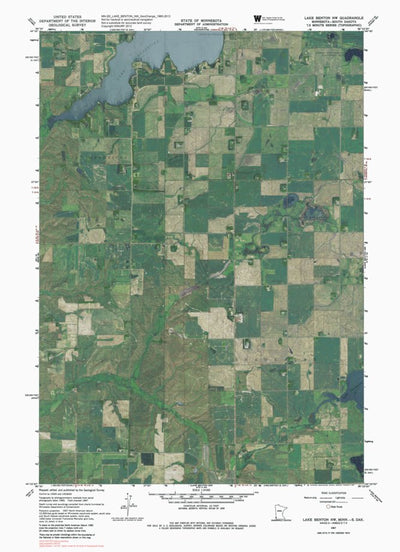 MN-SD-LAKE BENTON NW: GeoChange 1965-2013 Preview 1