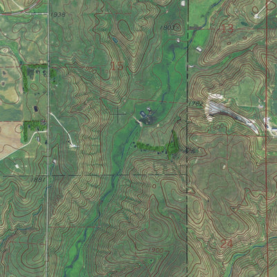 MN-SD-LAKE BENTON NW: GeoChange 1965-2013 Preview 3