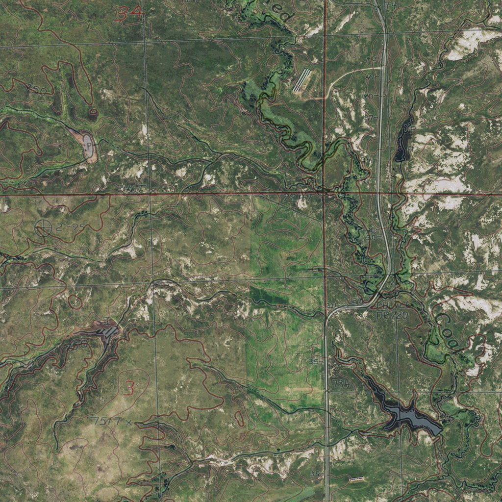 Bessie Point Map SD-BESSIE BUTTE: GeoChange 1973-2014 Map by Western Michigan University ...