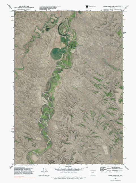 WY-CABIN CREEK SE: GeoChange 1970-2012 Preview 1