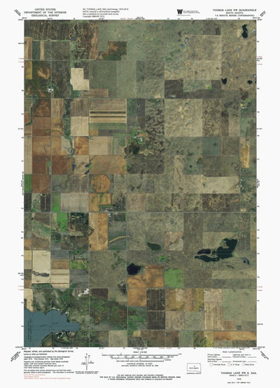 SD-THOMAS LAKE NW: GeoChange 1973-2014 Preview 1