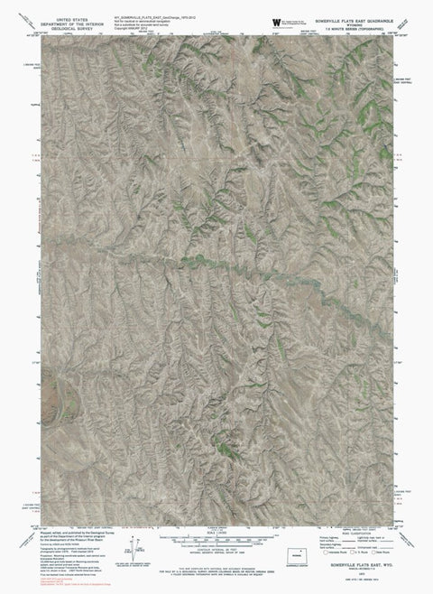 WY-SOMERVILLE FLATS EAST: GeoChange 1970-2012 Preview 1
