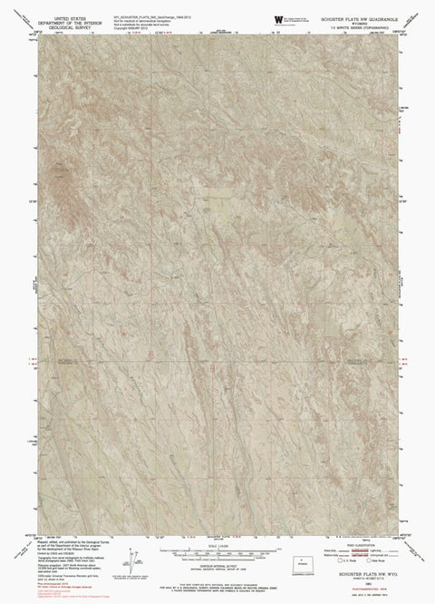 WY-SCHUSTER FLATS NW: GeoChange 1949-2012 Preview 1