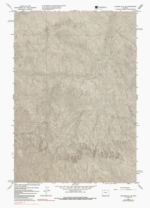 WY-GILMORE HILL SE: GeoChange 1965-2012 Preview 1