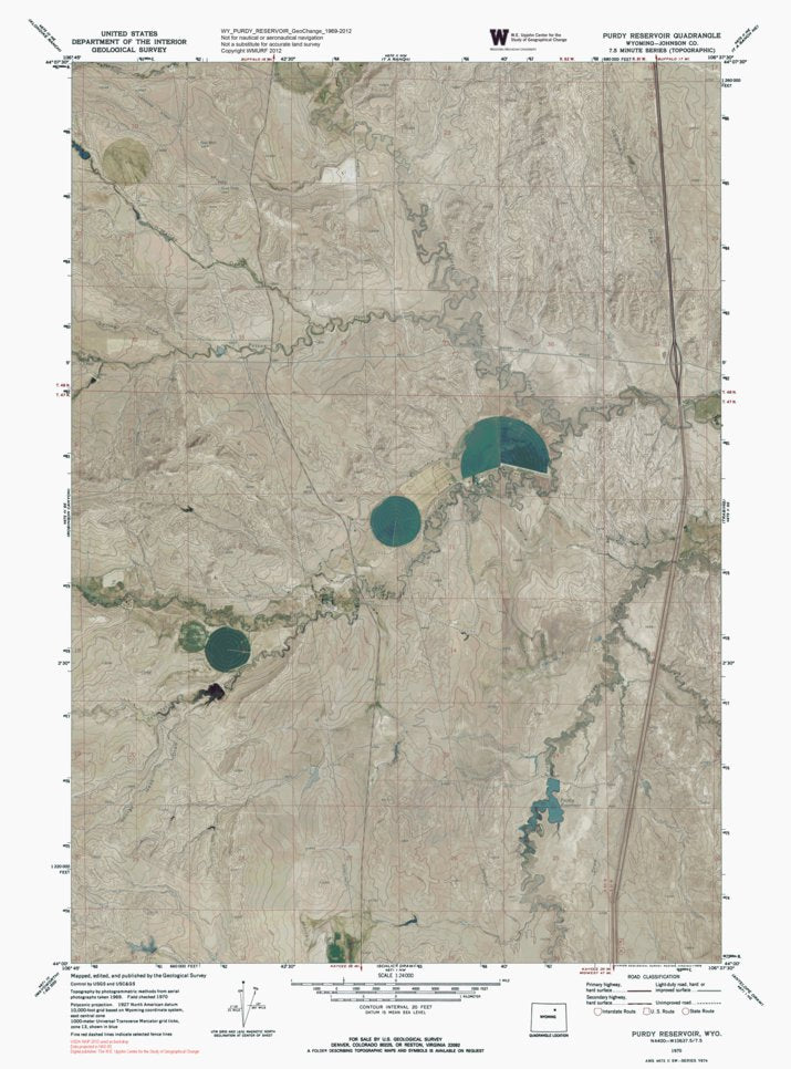 WY-PURDY RESERVOIR: GeoChange 1969-2012 Map by Western Michigan ...