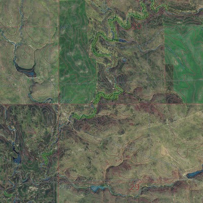 SD-HIGH ELK HILL NW: GeoChange 1948-2014 Preview 3