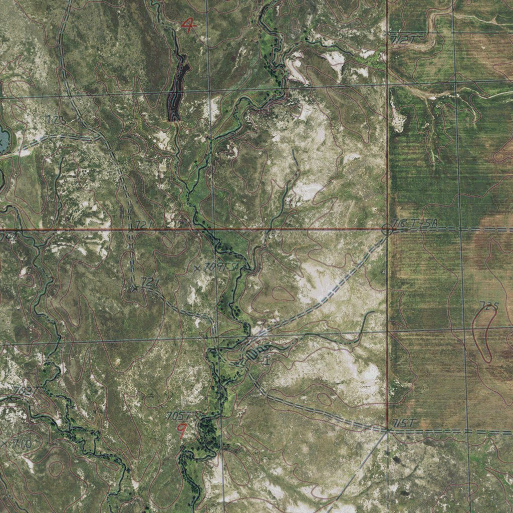 SD-RATTLESNAKE BUTTE: GeoChange 1973-2014 Map by Western Michigan ...