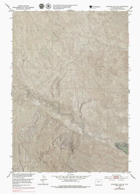 WY-SCHUSTER FLATS SE: GeoChange 1948-2012 Preview 1