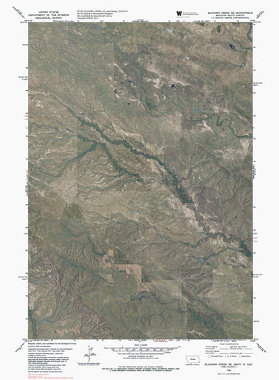 MT-SD-ELKHORN CREEK SE: GeoChange 1972-2013 Preview 1
