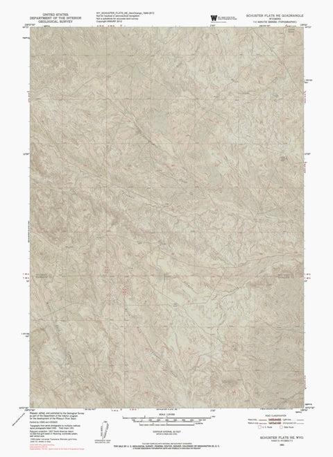 WY-SCHUSTER FLATS NE: GeoChange 1949-2012 Preview 1