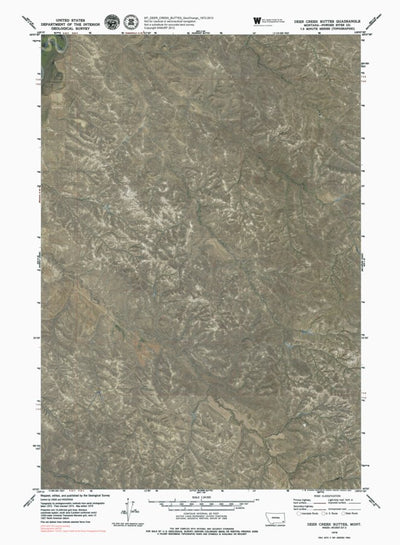 MT-DEER CREEK BUTTES: GeoChange 1972-2013 Preview 1