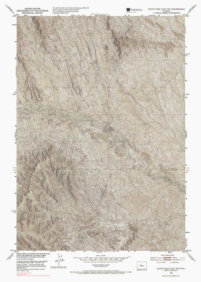 WY-DUTCH NICK FLAT NW: GeoChange 1949-2012 Preview 1