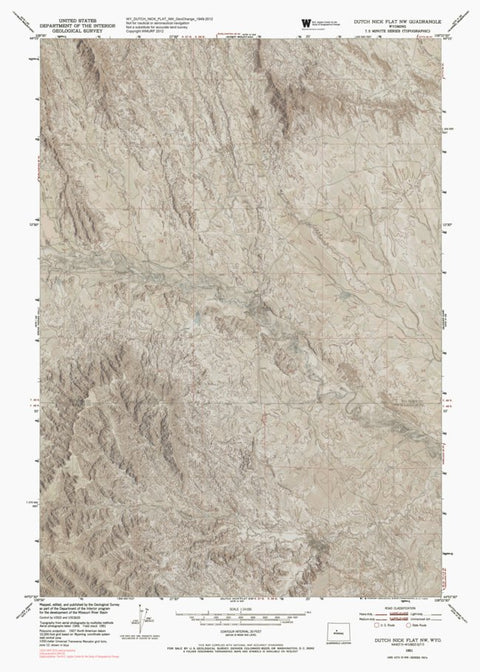 WY-DUTCH NICK FLAT NW: GeoChange 1949-2012 Preview 1