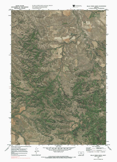 MT-BELLE CREEK NORTH: GeoChange 1969-2013 Preview 1