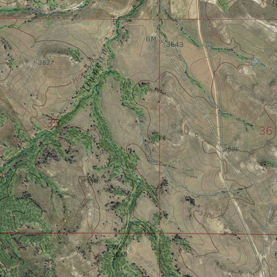 MT-BELLE CREEK NORTH: GeoChange 1969-2013 Preview 2
