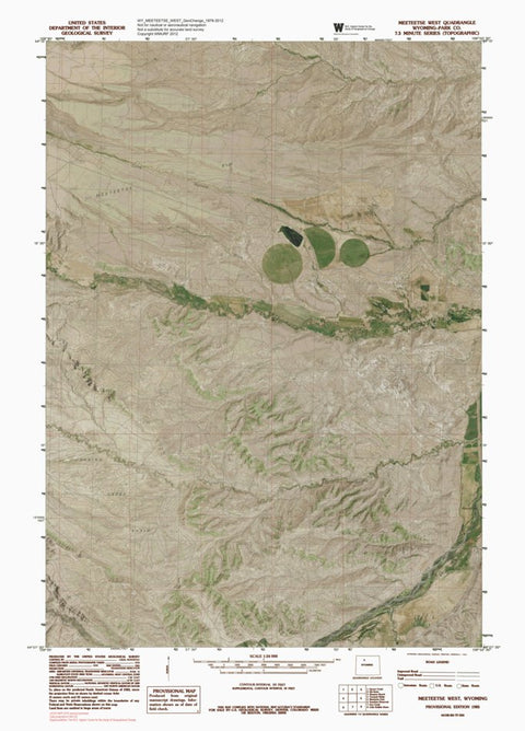 WY-MEETEETSE WEST: GeoChange 1976-2012 Preview 1
