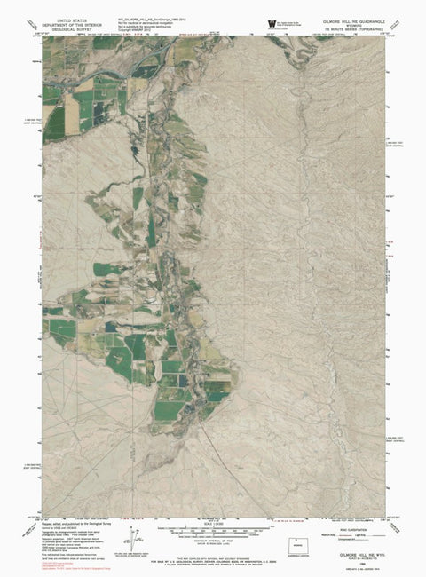 WY-GILMORE HILL NE: GeoChange 1965-2012 Preview 1