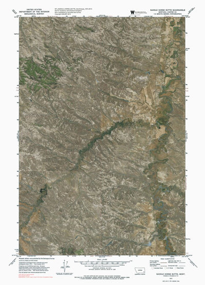 MT-SADDLE HORSE BUTTE: GeoChange 1972-2013 Preview 1