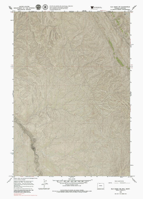 WY-MT-ELK BASIN NW: GeoChange 1965-2012 Preview 1