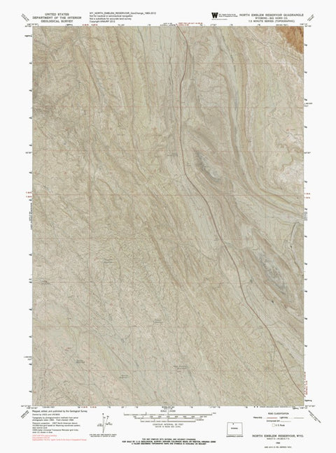 WY-NORTH EMBLEM RESERVOIR: GeoChange 1965-2012 Preview 1