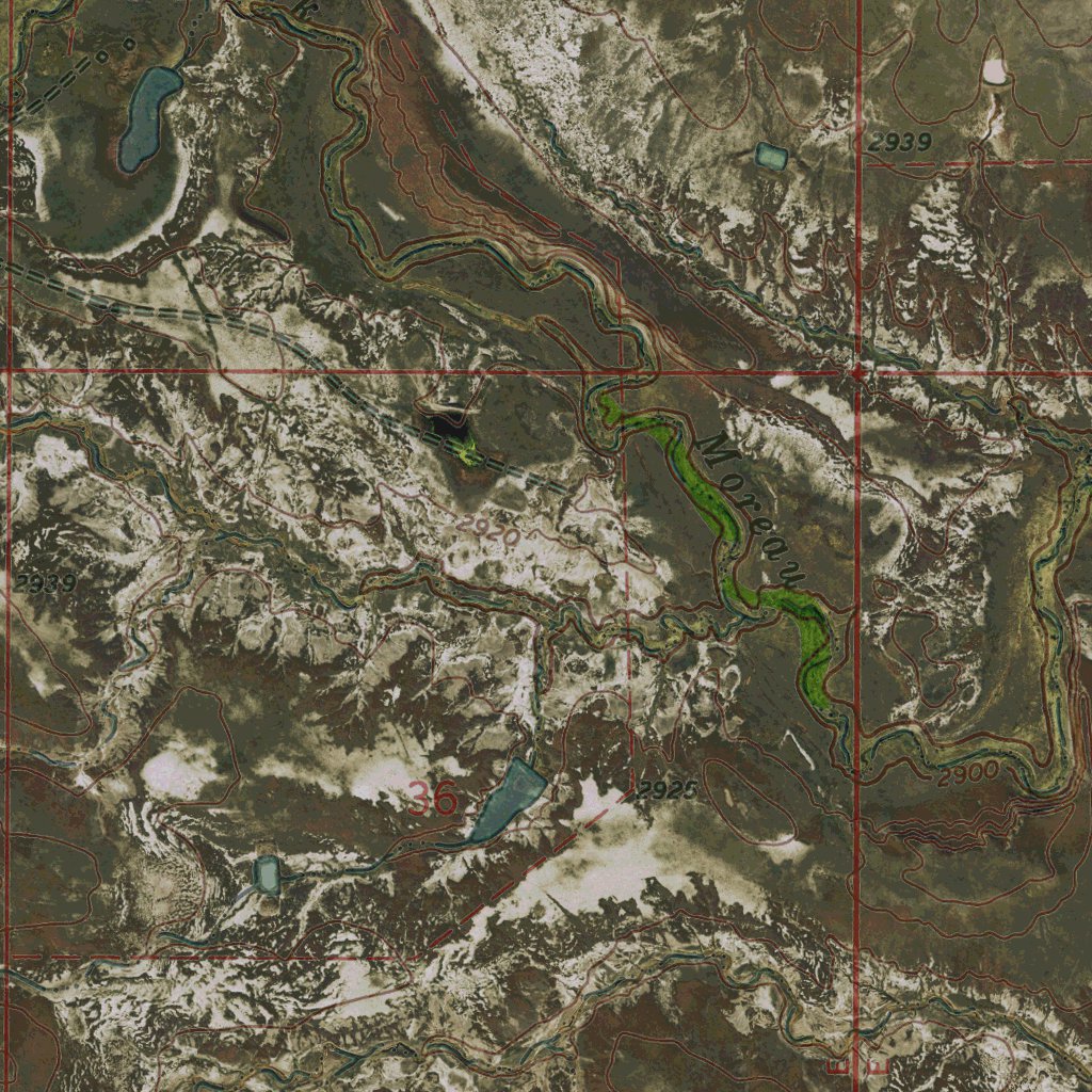 SD-LONE TREE DRAW WEST: GeoChange 1972-2014 Map by Western Michigan ...
