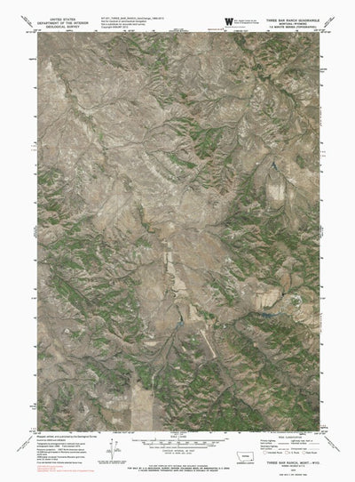 MT-WY-THREE BAR RANCH: GeoChange 1969-2013 Preview 1