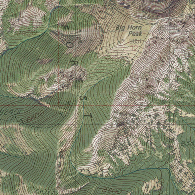 MT-WY-BIG HORN PEAK: GeoChange 1977-2013 Preview 2