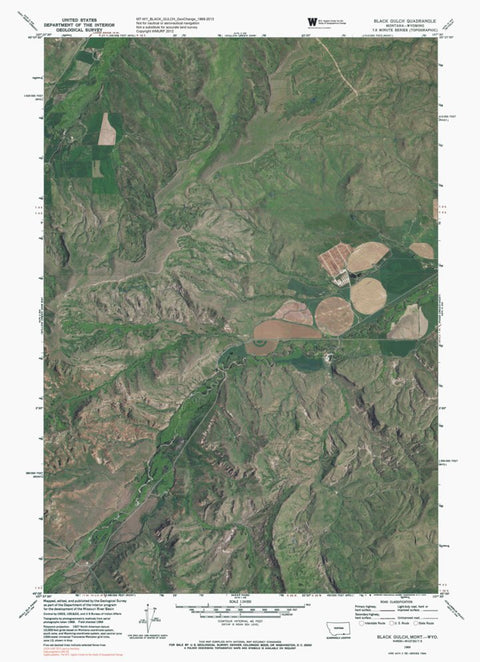 MT-WY BLACK GULCH: GeoChange 1968-2013 Preview 1