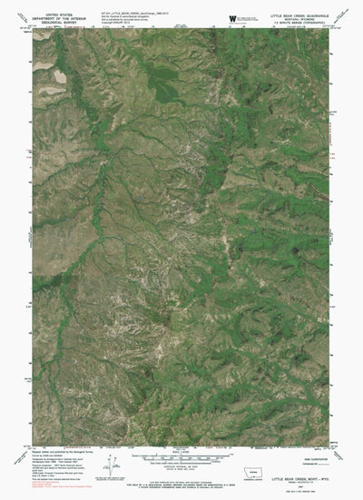 MT-WY LITTLE BEAR CREEK: GeoChange 1966-2013 Preview 1