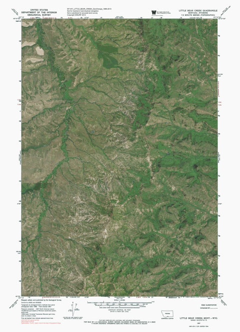 MT-WY LITTLE BEAR CREEK: GeoChange 1966-2013 Preview 1