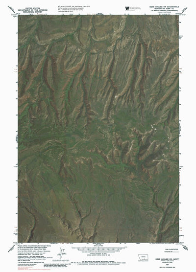 MT-BEAR COULEE SW: GeoChange 1963-2013 Preview 1
