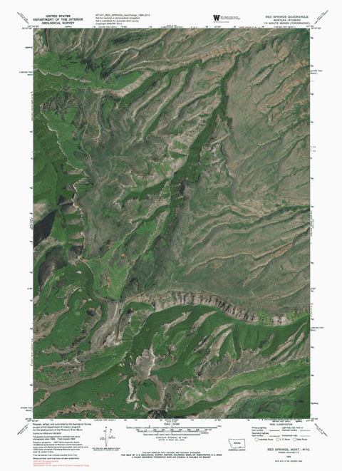 MT-WY RED SPRINGS: GeoChange 1968-2013 Preview 1
