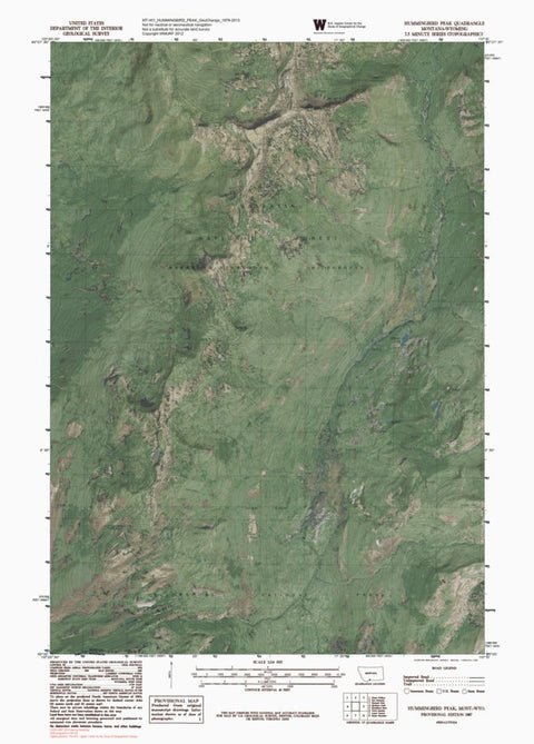 MT-WY-HUMMINGBIRD PEAK: GeoChange 1976-2013 Preview 1