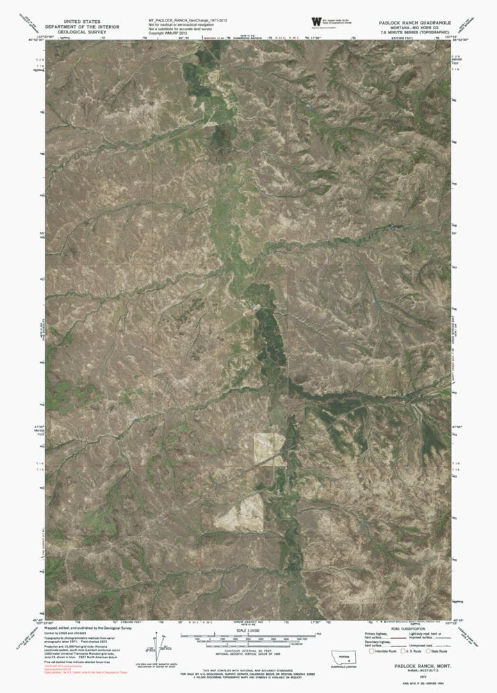 MT-PADLOCK RANCH: GeoChange 1971-2013 Map by Western Michigan ...