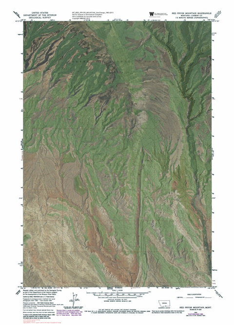 MT-RED PRYOR MOUNTAIN: GeoChange 1963-2013 Preview 1