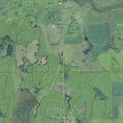 MN-PINE RIVER SW: GeoChange 1973-2013 Preview 2