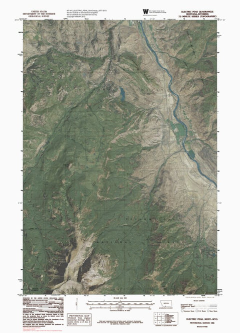 MT-WY-ELECTRIC PEAK: GeoChange 1977-2013 Preview 1