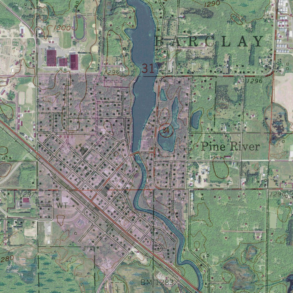 MN-PINE RIVER: GeoChange 1957-2013 Map by Western Michigan University ...