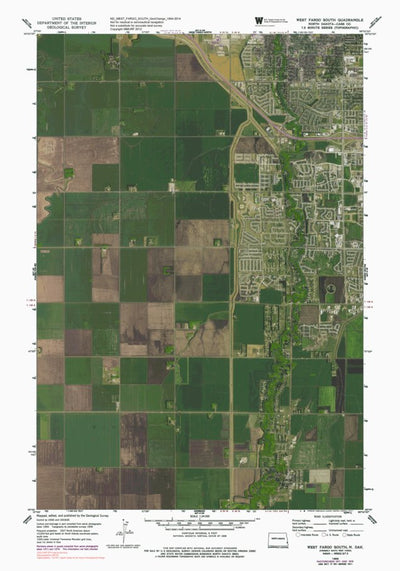 ND-WEST FARGO SOUTH: GeoChange 1954-2014 Preview 1
