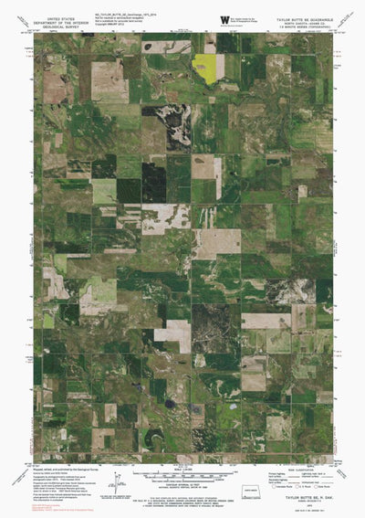 ND-TAYLOR BUTTE SE: GeoChange 1973-2014 Preview 1