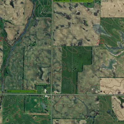 ND-ELLENDALE NORTH: GeoChange 1951-2014 Preview 2