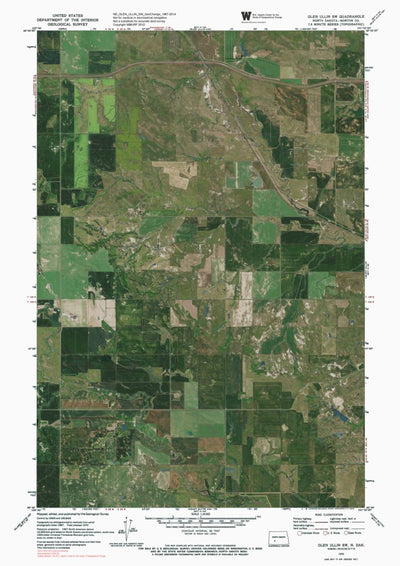 ND-GLEN ULLIN SW: GeoChange 1967-2014 Preview 1