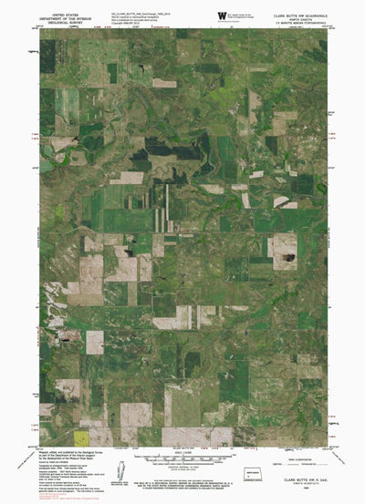 ND-CLARK BUTTE NW: GeoChange 1958-2014 Preview 1