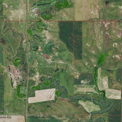 ND-CLARK BUTTE NW: GeoChange 1958-2014 Preview 3