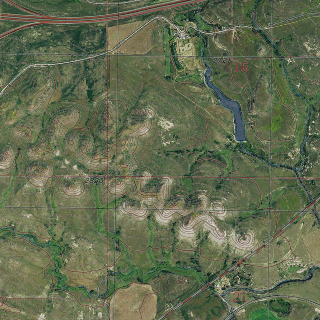 ND-SENTINEL BUTTE: GeoChange 1973-2014 Map by Western Michigan ...