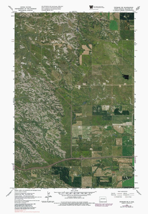 ND-FRYBURG NE: GeoChange 1960-2014 Preview 1